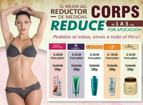 3 Gel Reductor Corps Lignea Hinode - Original - Huancayo