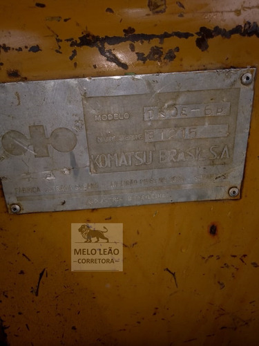 Trator De Esteira Komatsu D6 E - Ano 1988 - C/ Grade