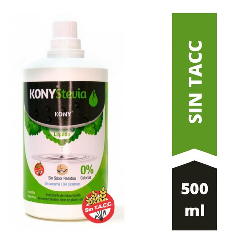 Edulcorante Stevia Líquida Kony X 500 Ml - Sin Tacc