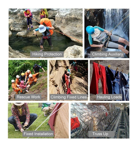 Imagen 7 de 7 de Cuerda De 10 M Para Escalar Al Aire Libre Ingenuity
