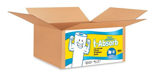 Toalla Absorbente T-absorb Blanco (3 Paq X 2 Rollos)