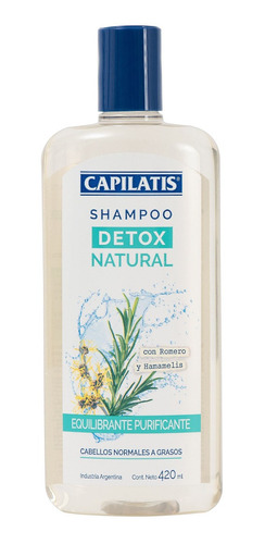 Capilatis Shampoo Detox Equilibrante Purificante X 420ml