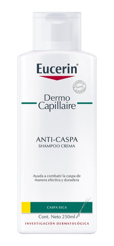 Eucerin Dermocapillaire Shampoo Anticaspa Seca 250 Ml