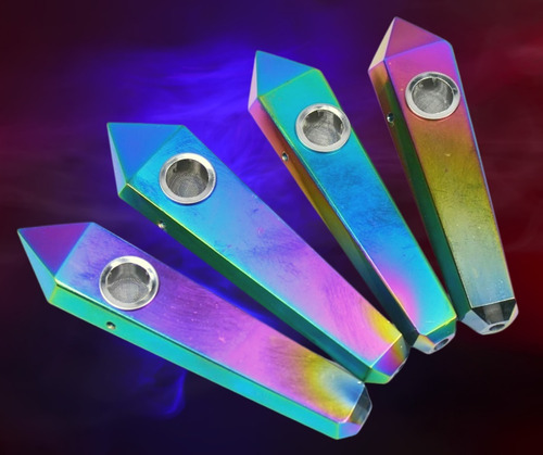 Imagen 3 de 6 de Pipa Cristal Cuarzo Rainbow + Repuesto + Cepillo. No Dab Wax