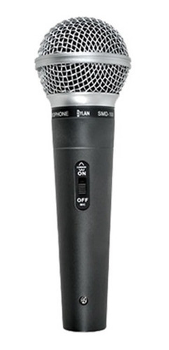 Microfone C/ Fio Dinâmico Cardióide Cabo Smd100 Profissional