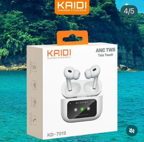 Fone Ouvido Kaidi Kdpan Kd-7019 Blueth 5.3 Sem Fio 7019 776