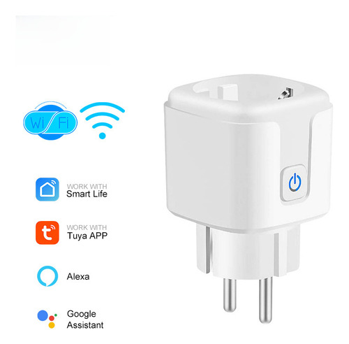Enchufe Inteligente Wifi Socket 16a Eu Con Monitoreo De Ener