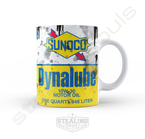 Taza De Porcelana Fierrera - Sunoco #03 | Oil - Aceite