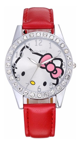 Reloj Hello Kitty  Con Brillitos Para Adulto.