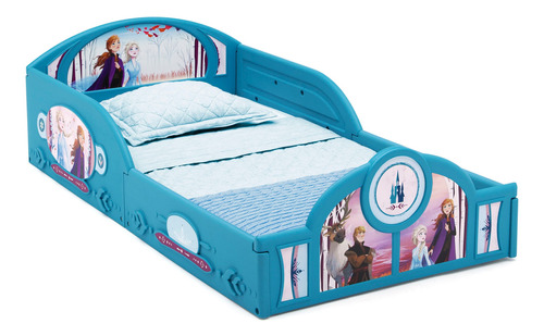 Cama Plástica(sin Colchón)para Niños Con Diseño De