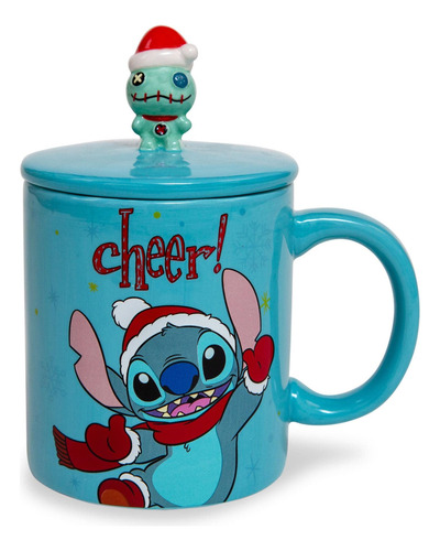 Caneca De Cerâmica Silver Buffalo Disney Lilo & Stitch Com T