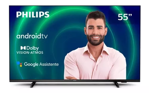 Smart Tv 55'' 4k Android 55pug7406 Philips Bivolt