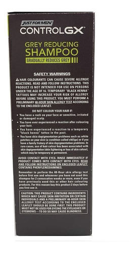 Shampoo Just For Men Control Gx Reductor De Canas - 4 Oz