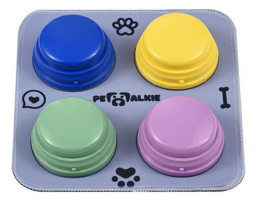 Juego De Cajas De Voz Para Mascotas Con Botones Grandes, 4 P