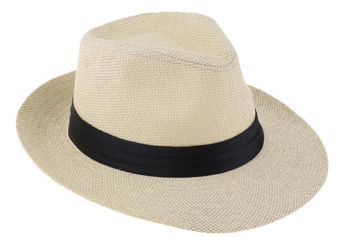 A Sombrero Panamá De Paja De Playa, Sombrero Fedora Trilby