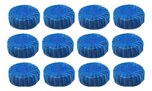 Pack De 12 Pastillas Azules Para Baño Desinfectante Wc
