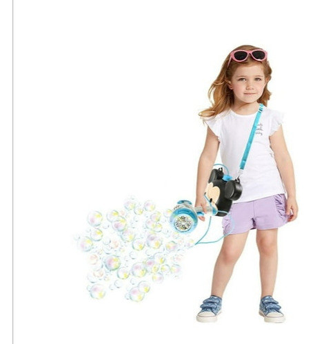 Lanzador De Burbujas Mickey Con Bolsa Para Niños.
