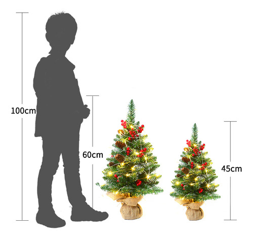 Batería Artificial Para Minitarbol De Navidad Falso De 24 Pu