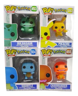 Pokemon Pikachu Muñecos Funko Pop Coleccion X4 Charmander