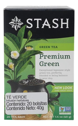 Té Verde Stash Premium 20 Bolsitas