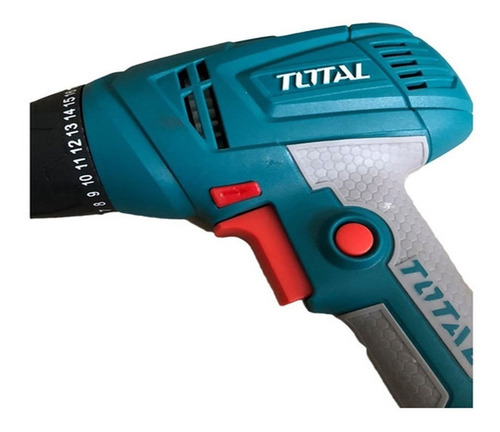 Taladro Atornillador Torque Velocidad Variable Reversa 280w Total Tools TD502106 - Turquesa - 220V - 240V - 50 Hz/60 Hz