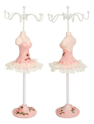 Organizador De Pendientes Y Collares Rosa