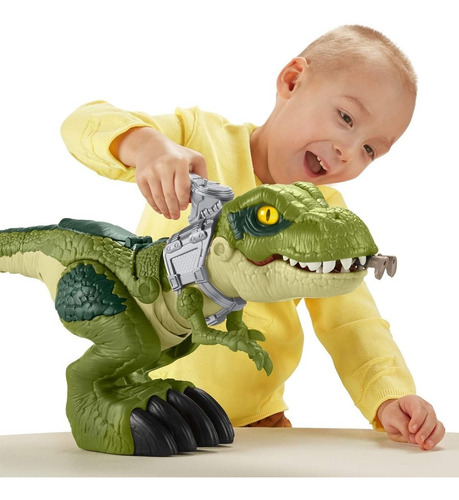 Imagem 8 de 10 de Imaginext Dinossauro T-rex Mordida Feroz Mattel Fisher-price