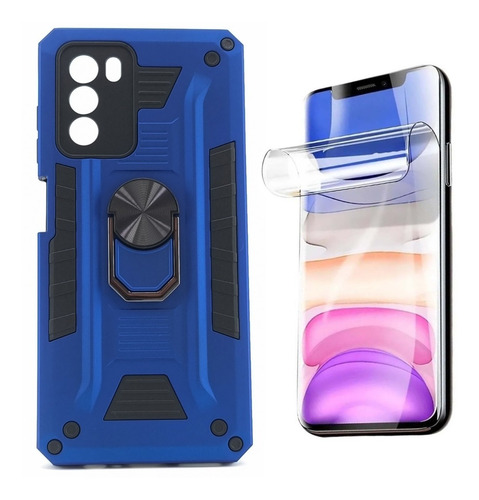Funda + Mica Para Zte V40 Case Uso Rudo Ultra Resistente