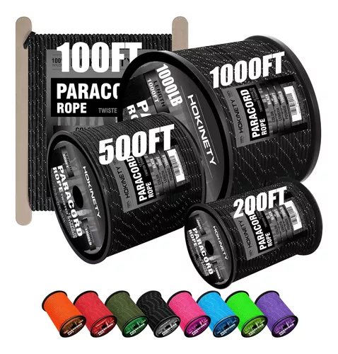 Cuerda Reflectante De Paracord 1000 Lb 50 Pies 4 Mm 12