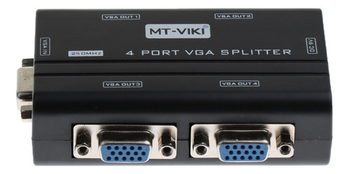 Imagem 2 de 12 de 4 Vias Svga Vga Splitter De Sinal Um A Quatro Portas Svga