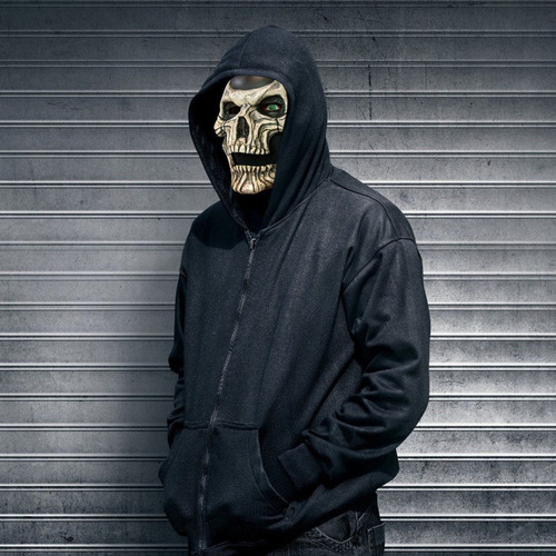 Máscara/capacete De Caveira De Cabeça Cheia De Halloween