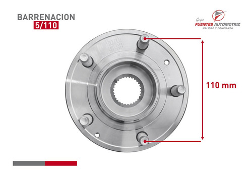 Kit 2 Maza Balero Rda Trasera Buick Envision 2016-2019 Abs