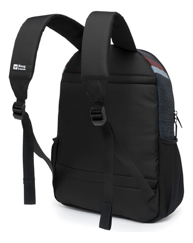Mochila Escolar Dia A Dia Hang Loose Cor Preto