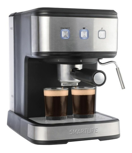 Imagen 2 de 2 de Cafetera Smartlife SL-EC8501 automática negra y plateada para cápsulas monodosis y expreso 220V - 240V
