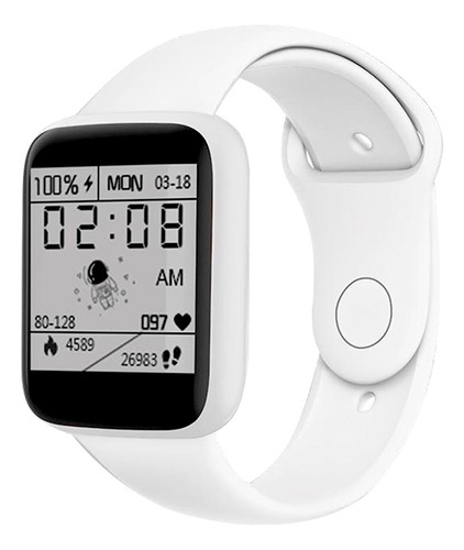 Reloj Inteligente Macaron Color Smart Watch Blanco