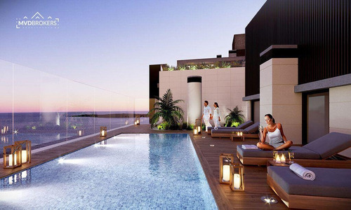 Imagen 16 de 27 de Torre Arenas T4 U715 | Venta Apartamento Monoambiente A Estrenar En Malvín Sur - Rambla - Premium - Full Amenities - Entrega Inmediata!