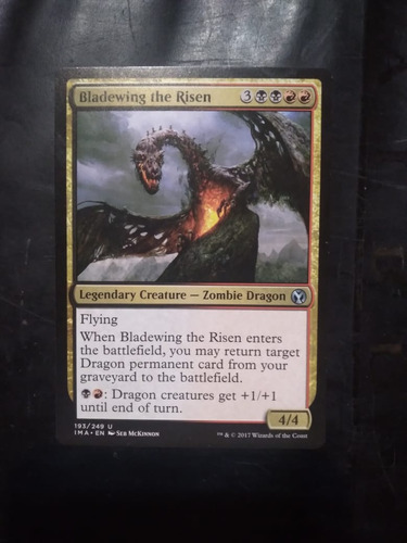 Mazo Dragones Bladewing The Risen Rojo Negro Commander Mtg