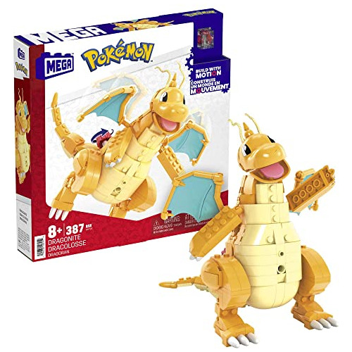 Set De Construcción Mega Pokémon Kids Dragonite Con Motion B