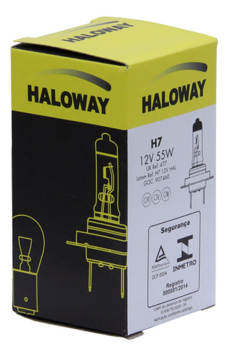 Ampolleta H7 12 Volts 55 Watts - Haloway