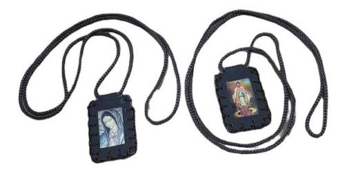 10 Escapulario De La Virgen De Guadalupe Con Juan Diego 3x4