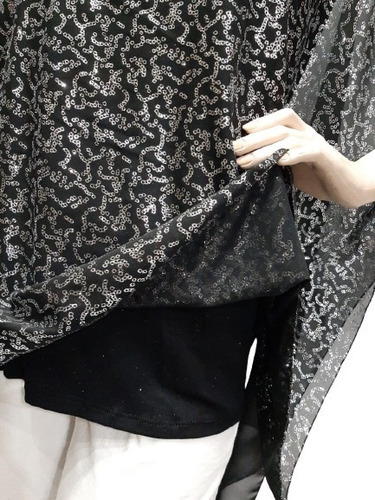 Imagen 4 de 5 de Blusa De Gasa Fiesta Talles Grandes Especiales