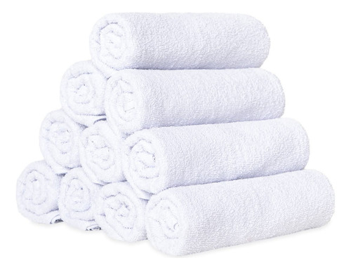 Kit 20 Toalhas De Rosto Para Salão De Beleza Barbearia Hotel Blanca