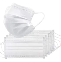 Comprar Kit 50 Máscara Caixa Descartável Tripla Cu002F Filtro Cor Branco Desenho Do Tecido Lisa