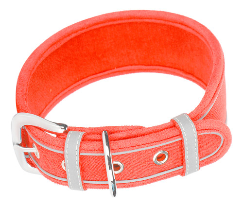 Collares Reflectantes Para Perros Rosa M De 56 X 5 Cm, Cuell