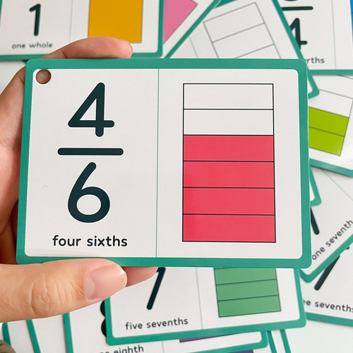 Juegos De Matemáticas De Fracciones Tarjetas De Matemáticas