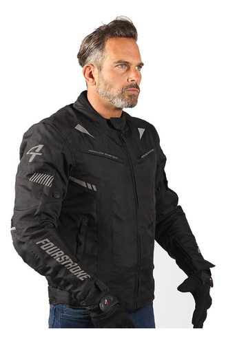 Campera Moto Cordura Impermeable Warrior Four Stroke