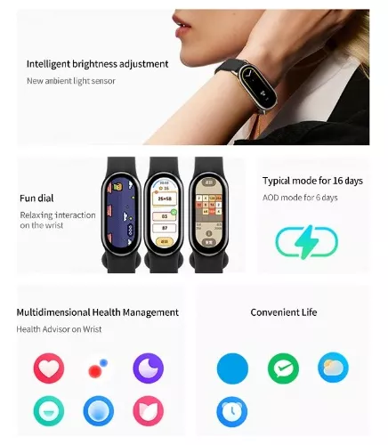 Reloj Xiaomi Mi Band 8 Smartwatch Sport Oximetro