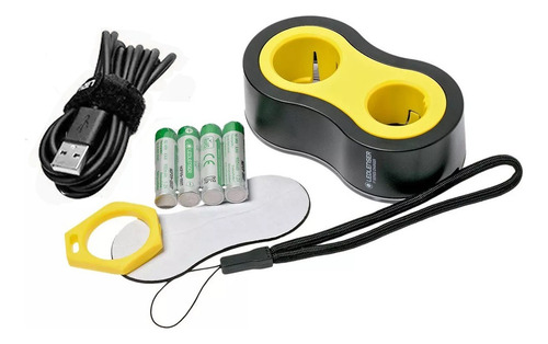 Linterna Tactica Led Lenser Mod. I7r 220 Lumens Recargable Blanco Negro