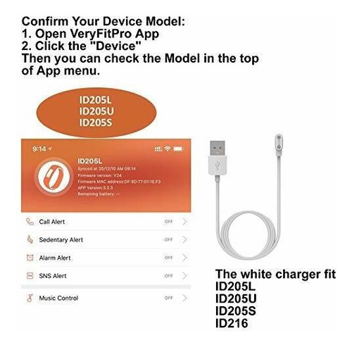 Imagen 3 de 6 de Smartwatch - Smartwatch - Tencloud Charger Replacement For V