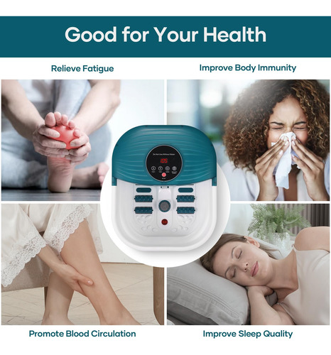 Masajeador De Baño Y Spa Para Pies Curecure, Plegable, Con C